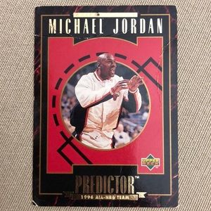 1996 Michael Jordan “Predictor” Card.
